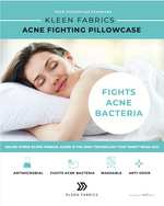 Kleen ACNE Fighting Pillowcase 4 Pack (white)